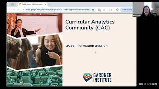 Curricular Analytics Community Information Meeting
