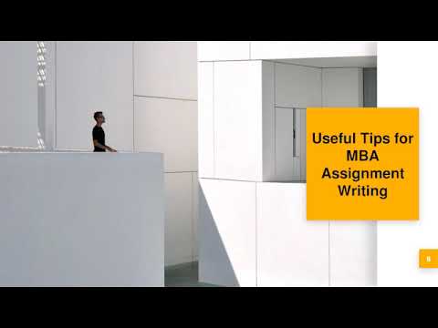 How to start your MBA assignments