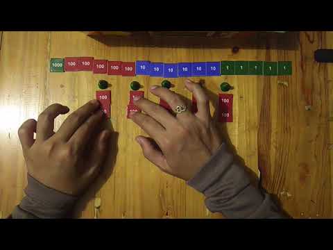 Montessori Inspired : Stamp Game, Pembagian Dinamis 1 digit
