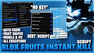 Blox Fruits Script *NO KEY* - Auto Farm, Fruit Sniper, Dragon Fruit Esp, Instant Kill & More! 🗡️❄️