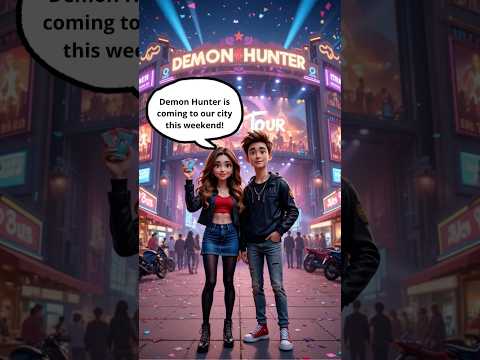 Talking About a DEMON HUNTER K-Pop Concert | English Conversation #demonslayer #demonhunters #shorts