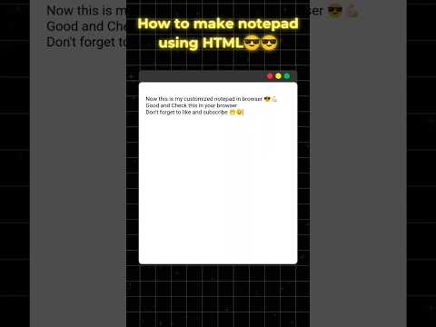 Make your browser a NOTEPAD 😯😯 #coding #python #code #html #css #javascript