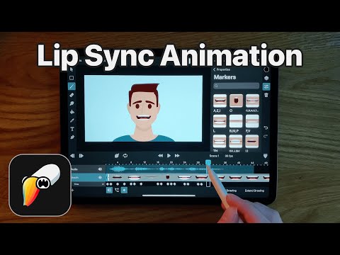 Easy Lip Sync Animation with Frame Markers in ToonSquid | iPad 2D Animation Tutorial