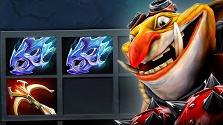 Brutal Burst Damage Techies x2 Moon Shard + Daedalus Max Attack Speed 32Kills | Dota 2