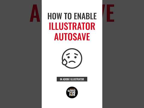 How to enable illustrator autosave in Adobe Illustrator.