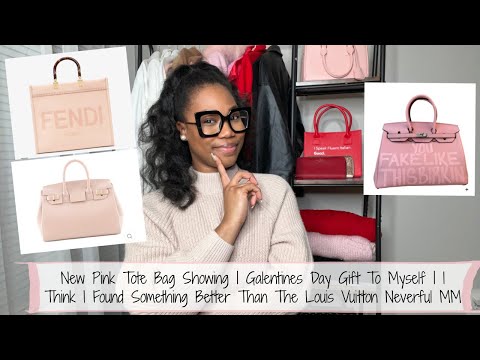 New Pink Tote Bag Showing | | I Think I Found Something Better Than The Louis Vuitton Neverful MM