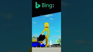 Google VS Bing: How to stop getting bullied at school? #shorts #roblox #bungus #robloxmemes #meme