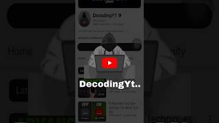 @decodingyt  secrets to grow channel #decodingyt  #howtogrowyoutubechannel