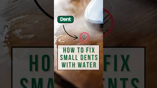 How to Fix Small Dents with Water | Easy DIY Wood Repair #shorts