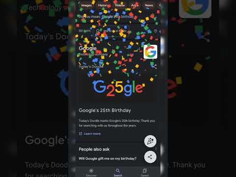 Our favourite search engine Google 25th Birthday Anniversary | #shorts #google