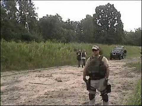 shooting pistol