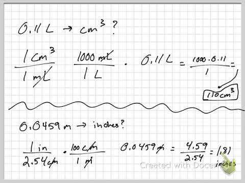 Dimensional Analysis 2