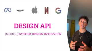 Design Mobile API: Mobile System Design Interview #systemdesign #apidesign
