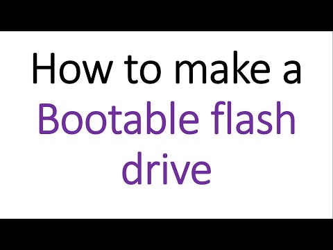 How  to make a Bootable USB Flash Drive.