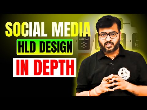 Social Media System Design | HLD, Data Storage & Microservice Architecture Explained | Arvind Sir