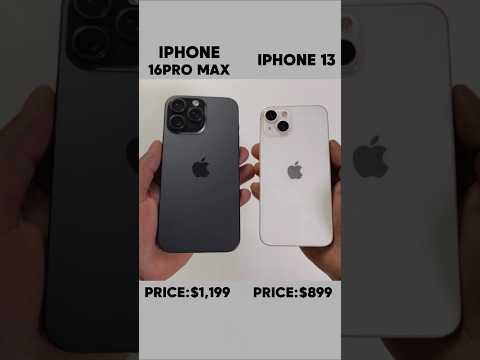 Iphone 16 pro max Vs iphone 13 Speed test comparison #shorts