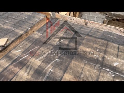 Using a plastic membrane (Nylon) on a slab formwork before the casting process #construction #slab