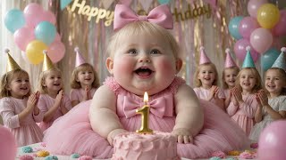 Happy Birthday Song | Cute Baby Dance Party! 🎉 | Fun Birthday Song for Kids | LOLY KIDS V18