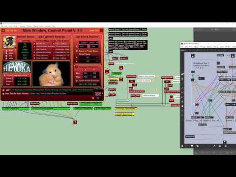 02 - My new MAX Patcher template Control Panel GUI internals.