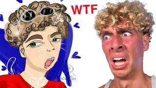 Reacting to your TRASH Fan Art