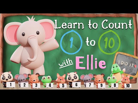 Counting 1 - 10 in a Very Fun Way | Ellie’s Counting Adventure | Numbers | Counting Skills