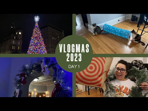 Tree Lighting + Decorating the Apartment | VLOGMAS 2023