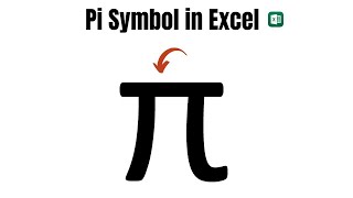 How to insert Pi Symbol in Excel | Easy Way to Insert π Symbol in Excel