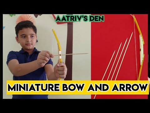 How to make mini bow and arrow / DIY / Aatriv's Den