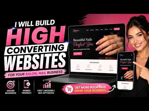 I will build high-converting websites for your salon, spa or nail business