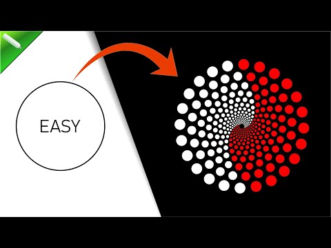 How To Create Dotted Spiral Vortex | CorelDraw Tutorial