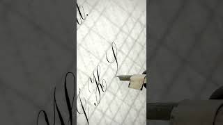 Copperplate Calligraphy L #calligraphy #learncalligraphy #handwriting #oddlysatisfying #pointedpen