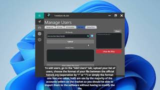 Adding Users to the Software