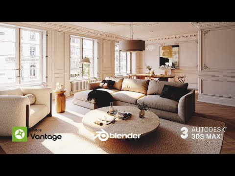 Photorealistic Interior Animation Walkthrough | Blender - 3Ds max - Chaos Vantage