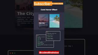 css card Hover effect #shorts #viral #trending