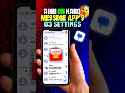 Agar ye Message App hai to abhi ye 2 settings ON kar lo ⚠️ | Scam Protection Tips