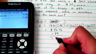 expected value for expected return on investment