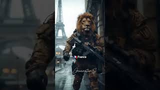 Military Animal AI Fusion: France #ai #aifusion #aifuture #aifuturetrends #military #force #army