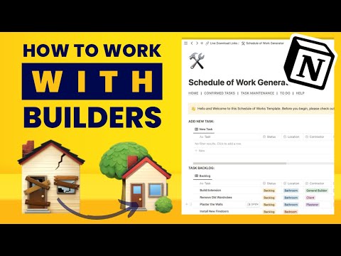 How to Create a Schedule of Works (FREE Notion template)
