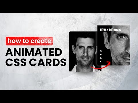 How to create animated CSS cards