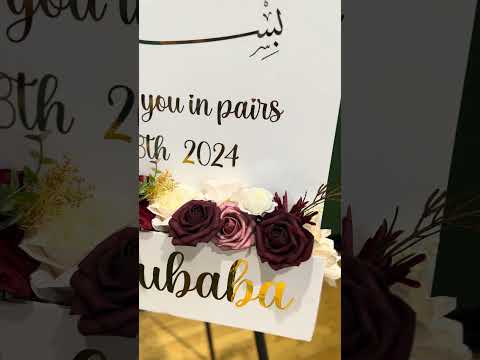 Engagement / Wedding Welcome Sign Made with Cricut Maker 3