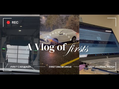 VLOGMAS Ep. 1: A Vlog of Firsts | 1st Snow Drive | 1st Car Wash | 1st Journal Paper Submission