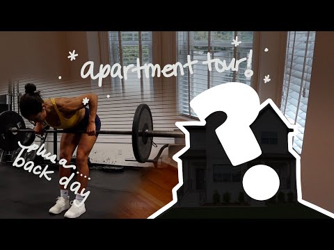 empty apartment tour! cute connecticut townhome, plus a killer back workout
