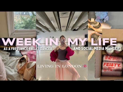 Week in my life as ballet dancer in London // ballet, social media & life in london