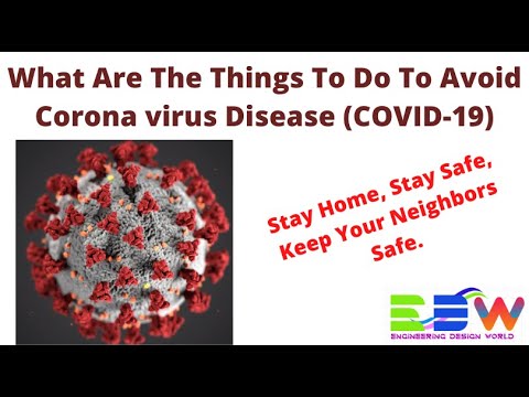 What Are The Things To Do To Avoid Corona virus Disease (COVID-19)