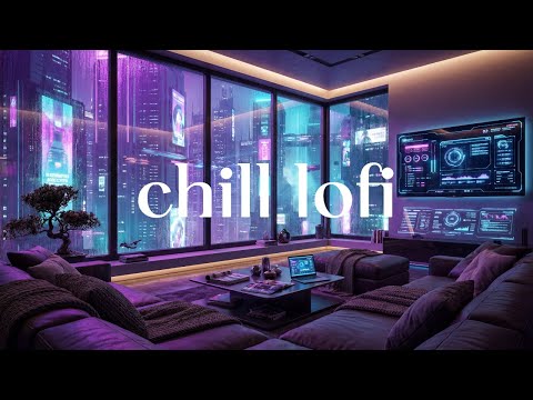 Chill Lofi for Studying & Unwinding | Rainy Neon Nights