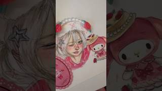 My Melody Art 🎀🍓 #mymelody #creative #art