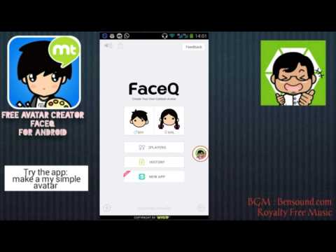 App Test : Easily create your own avatar with FaceQ