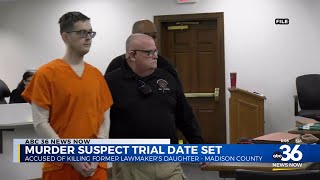 Murder suspect trial date set