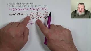 Practice 3-C problems for Calculus 3 (Fall 2025) -- Divergence, Curl, line integrals