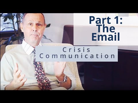Jeffrey Dunham | Crisis Communication | Part 1: The Email